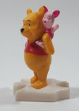 2000 McDonald's Disney Winnie The Pooh and Piglet 3 1/2" Tall Plastic Toy Figure Puzzle Piece