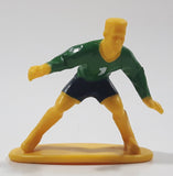 2003 Kaskey Kids Soccer Football Player Goalkeeper #1 Green and Yellow 2 1/4" Plastic Toy Figure