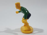 2003 Kaskey Kids Soccer Football Player Goalkeeper #1 Green and Yellow 2 1/4" Plastic Toy Figure