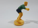 2003 Kaskey Kids Soccer Football Player Goalkeeper #1 Green and Yellow 2 1/4" Plastic Toy Figure