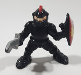 1994 F-P Fisher Price Great Adventures Black Medieval Knight 2 3/8" Tall Toy Action Figure