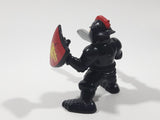 1994 F-P Fisher Price Great Adventures Black Medieval Knight 2 3/8" Tall Toy Action Figure