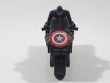 Captain America Riding Motorcycle 4" Long Toy Figure