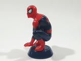 2012 Marvel Spider-Man Crouching 3" Tall Plastic Toy Figure