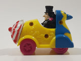 1991 McDonald's Batman Returns Penguin in Umbrella Roto-Roadster Car 3" Long Plastic Toy Figure Vehicle