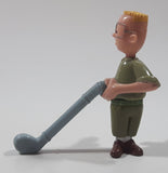 1999 McDonald's Disney Recess Gus with Golf Club 3 1/4" Tall Toy Figure