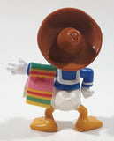 Disney The Three Caballeros Mexican Donald Duck with Sombrero and Colorful Fabric Towel Articulated Toy Action Figure