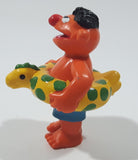 1980s Applause Muppets Sesame Street "Ernie Wearing a Float" PVC Toy Figure