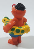 1980s Applause Muppets Sesame Street "Ernie Wearing a Float" PVC Toy Figure