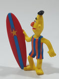 1980s Applause Muppets Sesame Street "Bert with a Surfboard" PVC Toy Figure