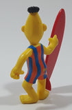 1980s Applause Muppets Sesame Street "Bert with a Surfboard" PVC Toy Figure