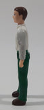 Fisher Price Loving Family Sweet Streets Horse & Carriage Man White Shirt Green Pants 3" Tall Toy Figure