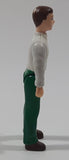 Fisher Price Loving Family Sweet Streets Horse & Carriage Man White Shirt Green Pants 3" Tall Toy Figure