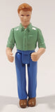 Fisher Price Loving Family Sweet Streets Man Light Green Shirt Blue Pants 3" Tall Toy Figure