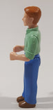 Fisher Price Loving Family Sweet Streets Man Light Green Shirt Blue Pants 3" Tall Toy Figure