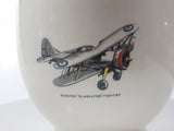 Antiques T.C. Green & Co Ltd Church Gresley Early Military Fighter Airplanes Ceramic Pottery Saucer Plate and Mug Cup Soup Bowl with Handle Made in England
