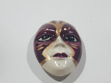 Opera Masquerade Drama Mask Shaped 3D 1 1/4" x 2 1/4" Resin Fridge Magnet
