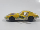 1999 Titan Sports WWF Wrestling Radical Rides New Age Outlaws Welly No. 103 Corvette Yellow Die Cast Toy Car Vehicle with Opening Doors