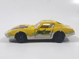 1999 Titan Sports WWF Wrestling Radical Rides New Age Outlaws Welly No. 103 Corvette Yellow Die Cast Toy Car Vehicle with Opening Doors