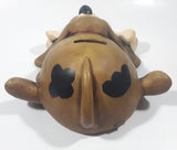 Paolo Chiari Brown Hound Dog With Bone 8" Long Resin Coin Bank