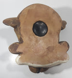 Paolo Chiari Brown Hound Dog With Bone 8" Long Resin Coin Bank