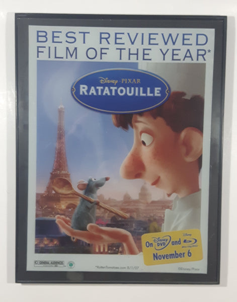 Disney Pixar Ratatouille "Best Reviewed Film Of The Year" Blu-Ray DVD Release 10" x 13" Framed Advertising Poster
