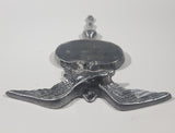 Vintage Eagle Topped Cast Metal Door Plaque Name Plate 8 3/4" x 9 1/2"