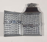 Rare Version Antique 1938 Ronson Mastercase Faux Tortoise Shell Enamel and Chrome Art Deco Design Cigarette Case and Lighter Combo