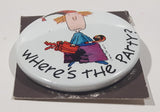 American Greetings Jack Reilly Where's The Party? 1 3/4" Round Circular Metal Pin