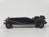 Unknown Brand Antique Classic Car Black with Brown Fenders Die Cast Toy Car Vehicle