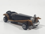Unknown Brand Antique Classic Car Black with Brown Fenders Die Cast Toy Car Vehicle