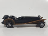 Unknown Brand Antique Classic Car Black with Brown Fenders Die Cast Toy Car Vehicle