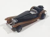 Unknown Brand Antique Classic Car Black with Brown Fenders Die Cast Toy Car Vehicle