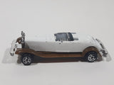Unknown Brand Antique Classic Car White with Brown Fenders Die Cast Toy Car Vehicle