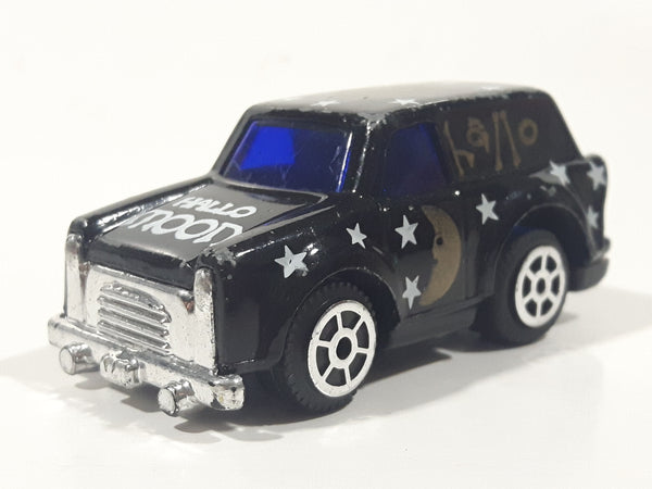 Rare Vintage High Speed 9026 Hallo Moon Black Pull Back Die Cast Toy Car Vehicle