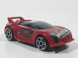 2014 McDonald's Hot Wheels Quick 'N Sik Red Plastic Die Cast Toy Car Vehicle