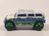 2013 Hot Wheels HW City: Graffiti Rides Rockster Pearl White Die Cast Toy Car Vehicle