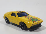 Vintage Gingell (Rhino) Porsche 928 Cobra Snake Yellow Die Cast Toy Car Vehicle