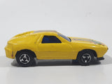 Vintage Gingell (Rhino) Porsche 928 Cobra Snake Yellow Die Cast Toy Car Vehicle