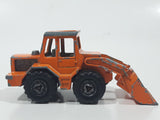Vintage Majorette No. 211 & 263 Tracto Bull Dozer Front End Loader Orange 1/87 Scale Die Cast Toy Construction Equipment Vehicle