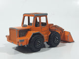 Vintage Majorette No. 211 & 263 Tracto Bull Dozer Front End Loader Orange 1/87 Scale Die Cast Toy Construction Equipment Vehicle