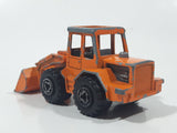 Vintage Majorette No. 211 & 263 Tracto Bull Dozer Front End Loader Orange 1/87 Scale Die Cast Toy Construction Equipment Vehicle