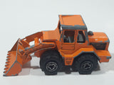 Vintage Majorette No. 211 & 263 Tracto Bull Dozer Front End Loader Orange 1/87 Scale Die Cast Toy Construction Equipment Vehicle