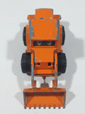 Vintage Majorette No. 211 & 263 Tracto Bull Dozer Front End Loader Orange 1/87 Scale Die Cast Toy Construction Equipment Vehicle