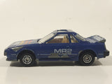 Vintage May Cheong MC Toys Toyota MR-2 Turbo Dark Blue Die Cast Toy Car Vehicle