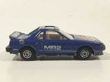 Vintage May Cheong MC Toys Toyota MR-2 Turbo Dark Blue Die Cast Toy Car Vehicle