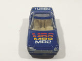 Vintage May Cheong MC Toys Toyota MR-2 Turbo Dark Blue Die Cast Toy Car Vehicle