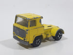 Vintage PlayArt Semi Tractor Truck Yellow Die Cast Toy Car Vehicle Made in Hong Kong