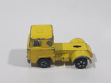 Vintage PlayArt Semi Tractor Truck Yellow Die Cast Toy Car Vehicle Made in Hong Kong