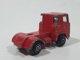 Vintage PlayArt Semi Tractor Truck Red Die Cast Toy Car Vehicle Made in Hong Kong